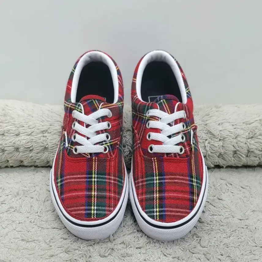 [BUNJANG] Vans Era Comfort Tartan Check Red 230 / 반스 에라 컴포트 타탄체크 레드 230
