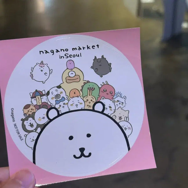 [BUNJANG] Nagano Market Seoul Sticker Pack / 나가노마켓 서울 (신촌) 3만원 구매특전 스티커
