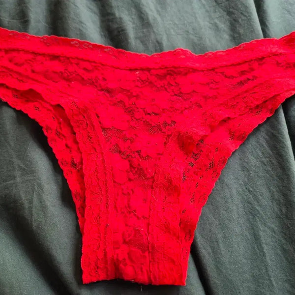 [BUNJANG] Lace Hemline Underwear - Red / 레이스 햄라인  레드