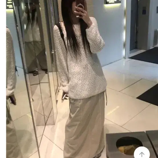 [BUNJANG] Floze Cargo Skirt and Mesh Knit Top & Bottom Set / 플로즈 카고스커트, 메쉬니트 상하의 세트로 판매합니다