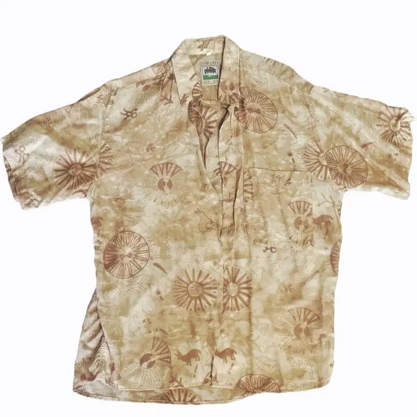 [BUNJANG] Vintage Short Sleeve Shirt / 빈티지 반팔셔츠