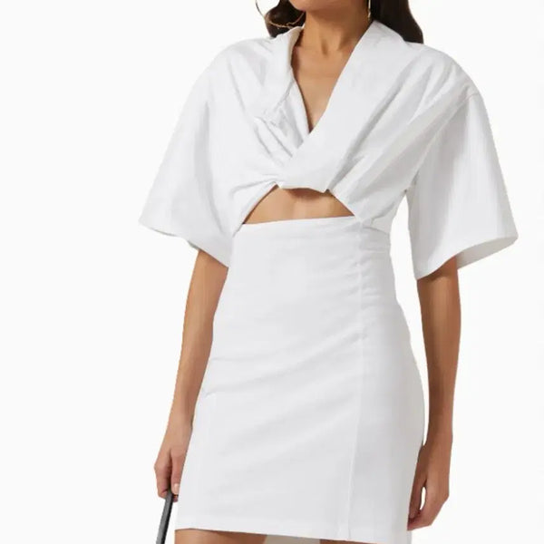 [BUNJANG] Jacquemus White Cropped Shirt / 자크뮈스 화이트 크롭 셔츠