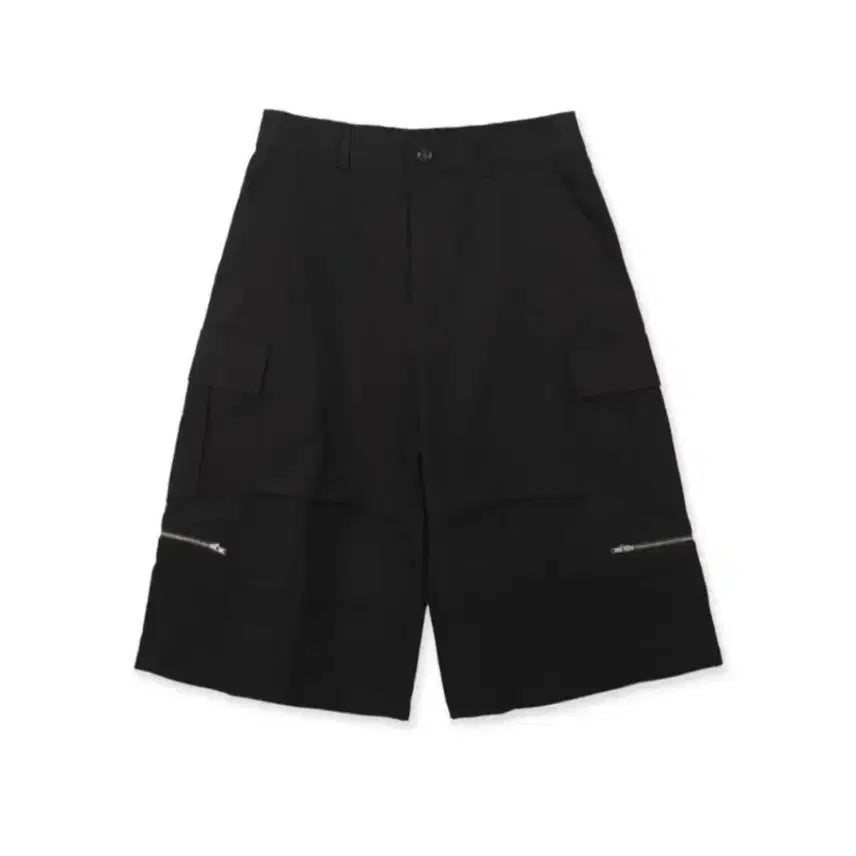[BUNJANG] Cinder Bermuda Cargo Pants Black / 신더 버뮤다 카고팬츠 블랙