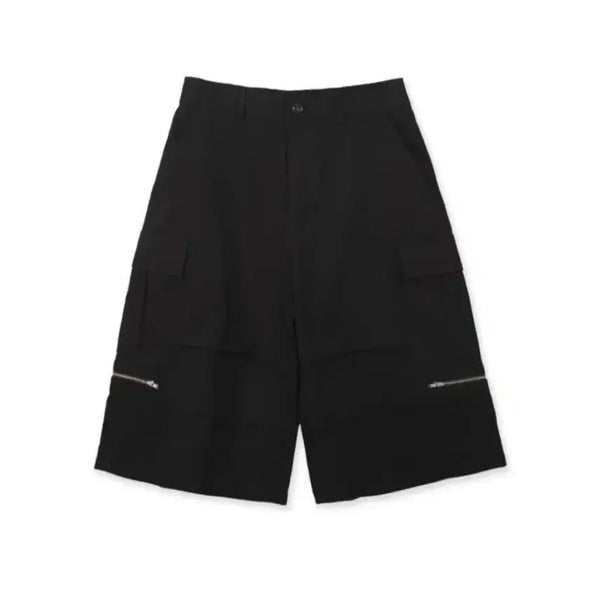 [BUNJANG] Cinder Bermuda Cargo Pants Black / 신더 버뮤다 카고팬츠 블랙