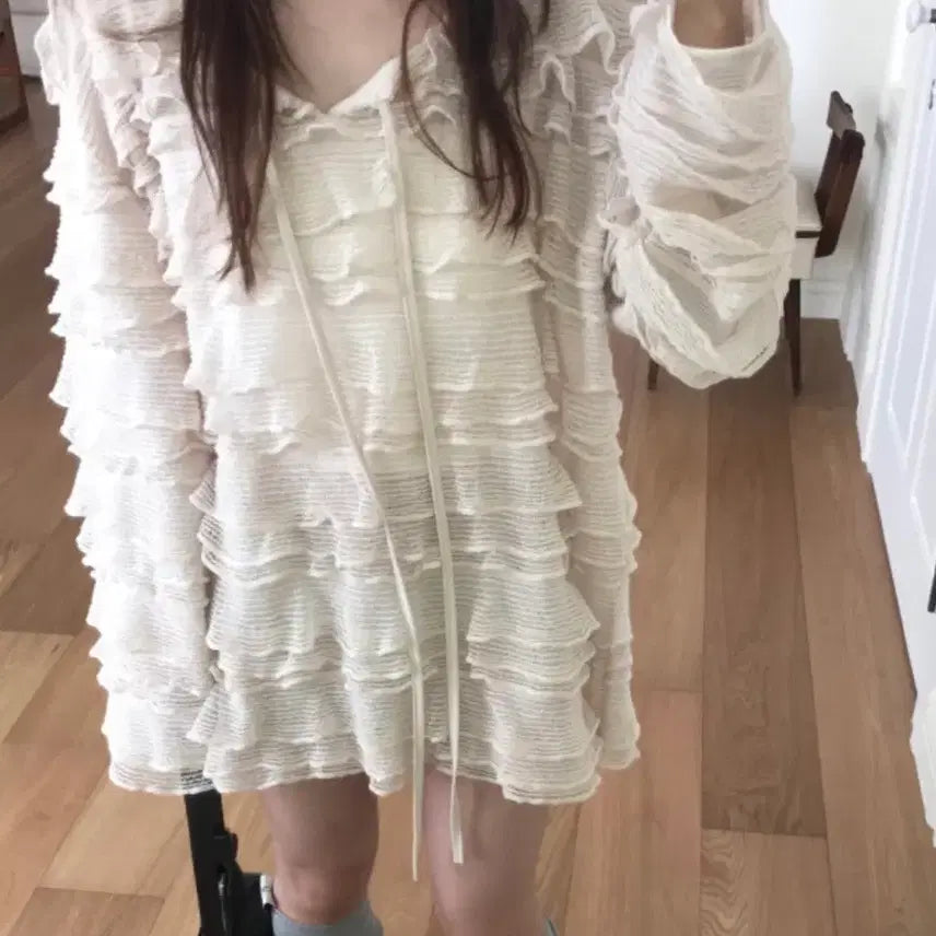 [BUNJANG] Yuini Ruffle Top / 파운데이션 foundation 유이니 러플 탑