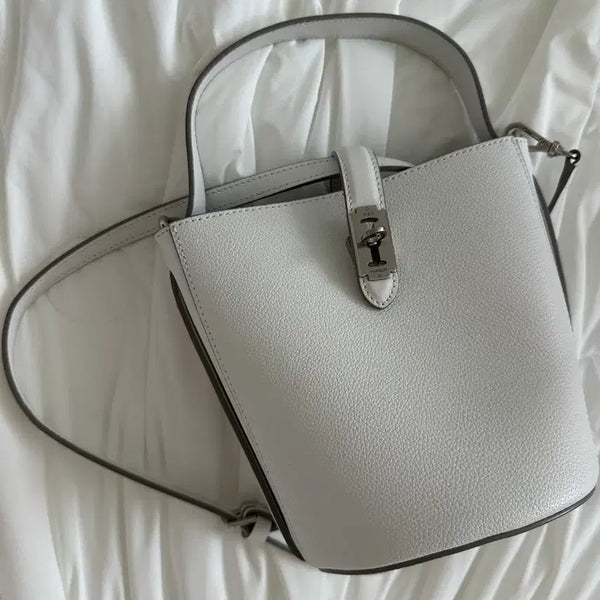 [BUNJANG] Vunque White Bucket Bag / 분크 화이트 버킷백