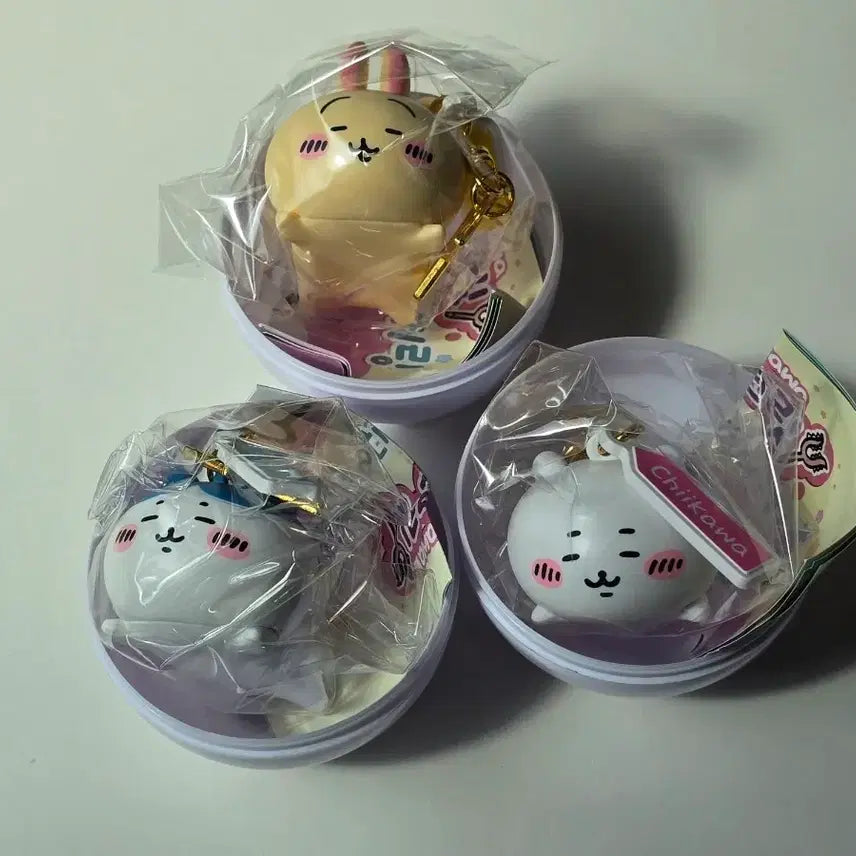 [BUNJANG] Chimera Friends Sleepy Series Secret Keychain Set (3 Types) / 먼작귀 시크릿 키링 잠자는 치이카와 하치와레 우사기 3종