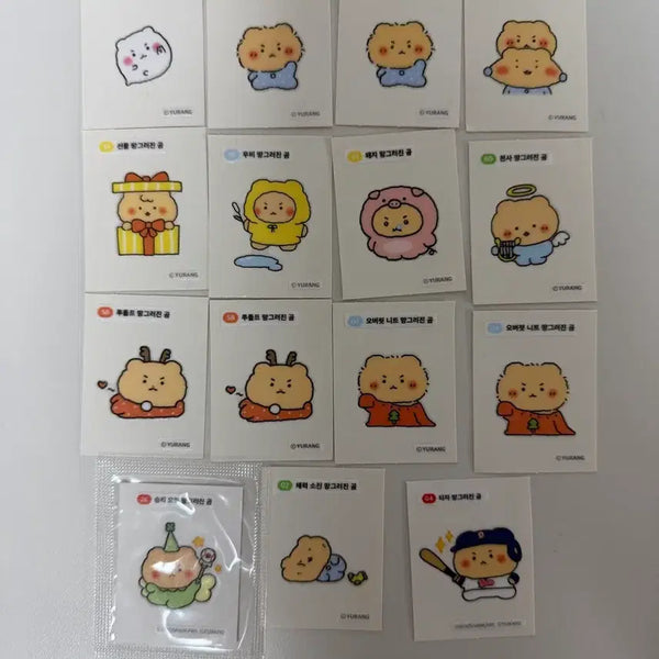 [BUNJANG] Manggeureojin Gom Mang Gomi Sticker Bundle Set / 망그러진 곰 망곰이 띠부실 일괄 두산베어스