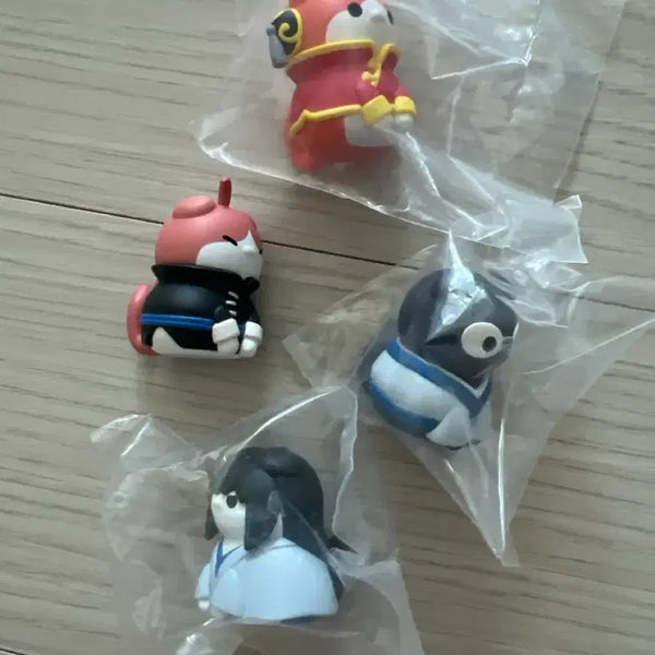 [BUNJANG] Gintama Charactarium Megacats Figure Set (4 Figures) / 은혼 캐릭터 메가캣 피규어 4개 세트