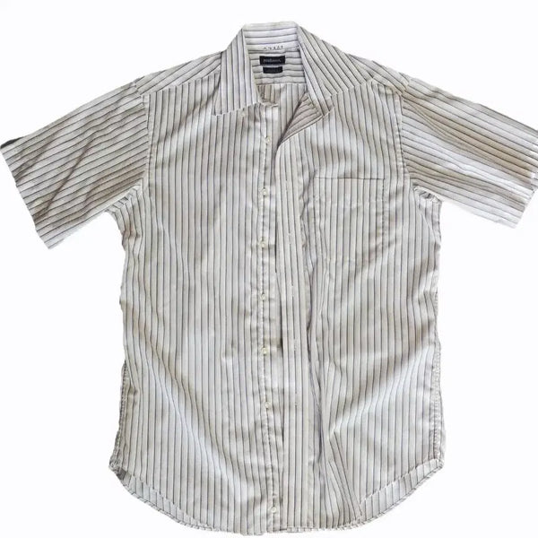 [BUNJANG] Vintage Striped Short Sleeve Shirt / 빈티지 스트라이프 반팔셔츠