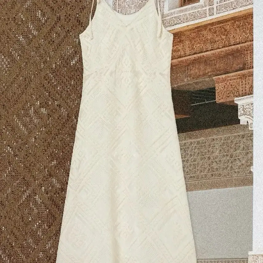 [BUNJANG] Vocavaca Ivory Lace Long Dress / 보카바카 아이보리 레이스 롱 원피스