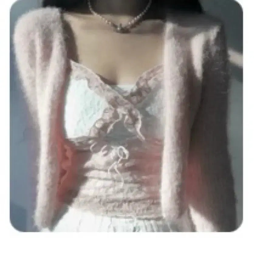 [BUNJANG] Jang Wonyoung Inspired Balletcore Pink Lace Ribbon Bustier / [초희귀/장원영손민수] 발레코어 러블리 팅커벨 핑크 레이스 리본 뷔스티에