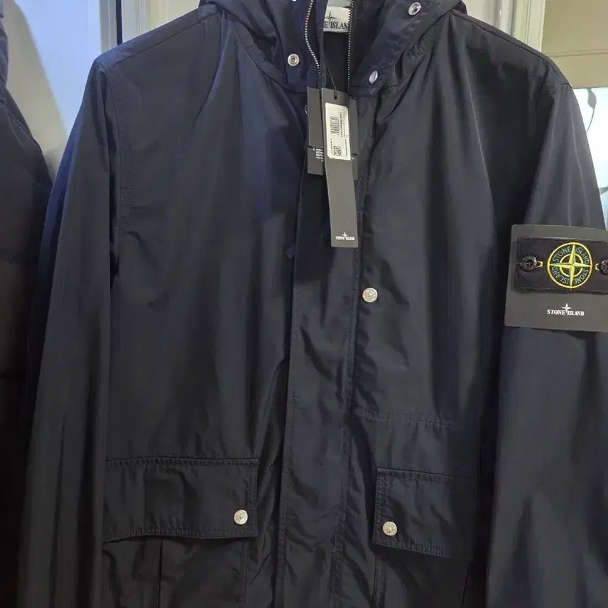 [BUNJANG] Stone Island Micro Twill Hooded Jacket Navy L / [매장판/새상품급] 스톤아일랜드 마이크로 트윌 후드 자켓