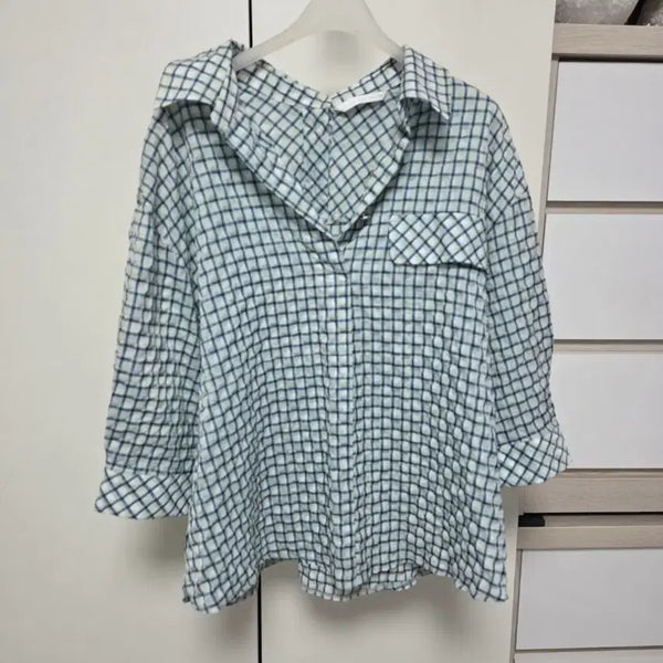 [BUNJANG] Olive des Olive Check Blouse / 올리브데올리브 블라우스