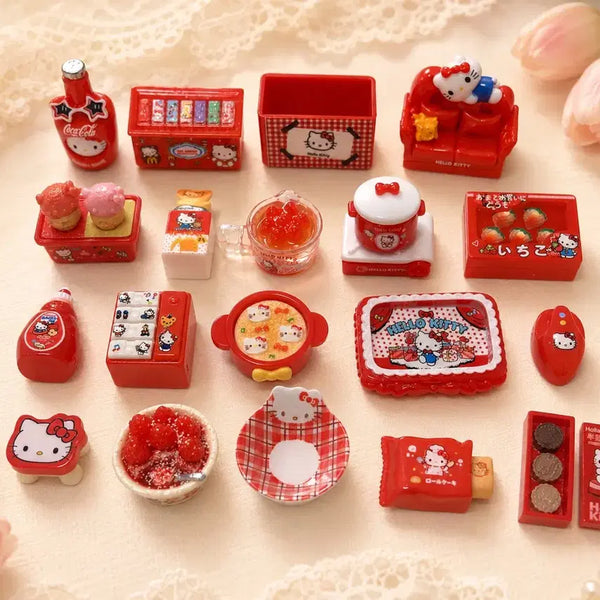[BUNJANG] Hello Kitty Miniature Set (22 Types) / 키티 미니어처 세트 22종