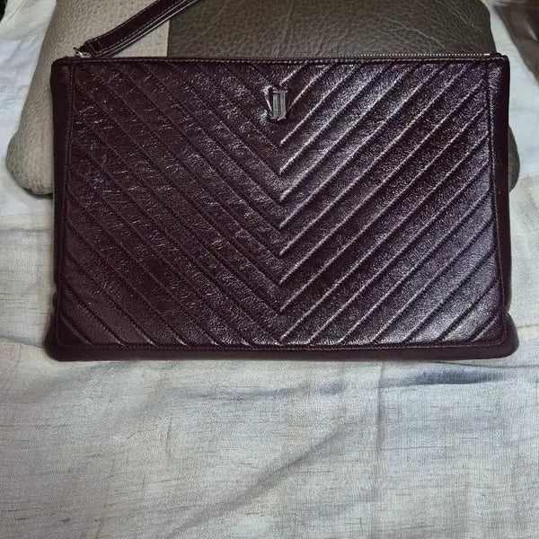 [BUNJANG] J.ESTINA Purple Leather Clutch Bag / 제이에스티나   클러치백