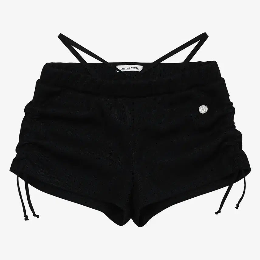 [BUNJANG] Don't Ask My Plan Shirring String Micro Shorts Black / 돈애스크마이플랜 셔링 스트링 마이크로쇼츠 블랙