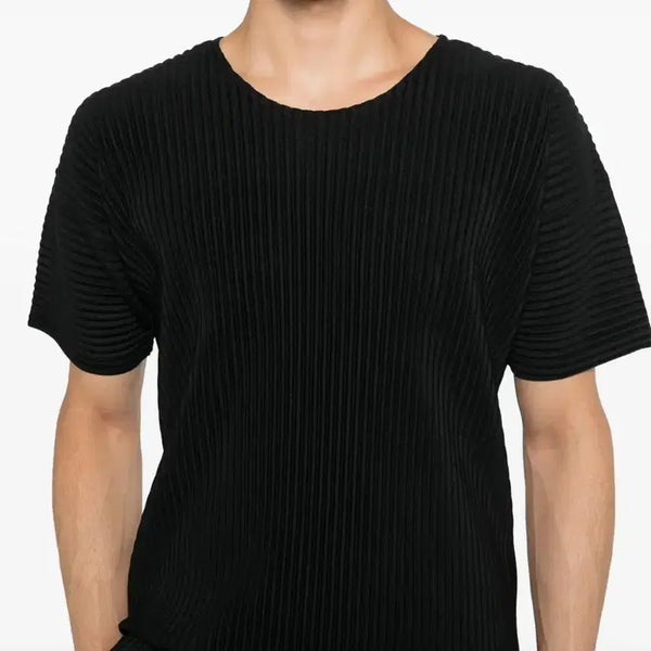 [BUNJANG] Issey Miyake Homme Plissé Basic Short Sleeve T-Shirt Black Size 3 / 옴므플리세 베이직 반팔티