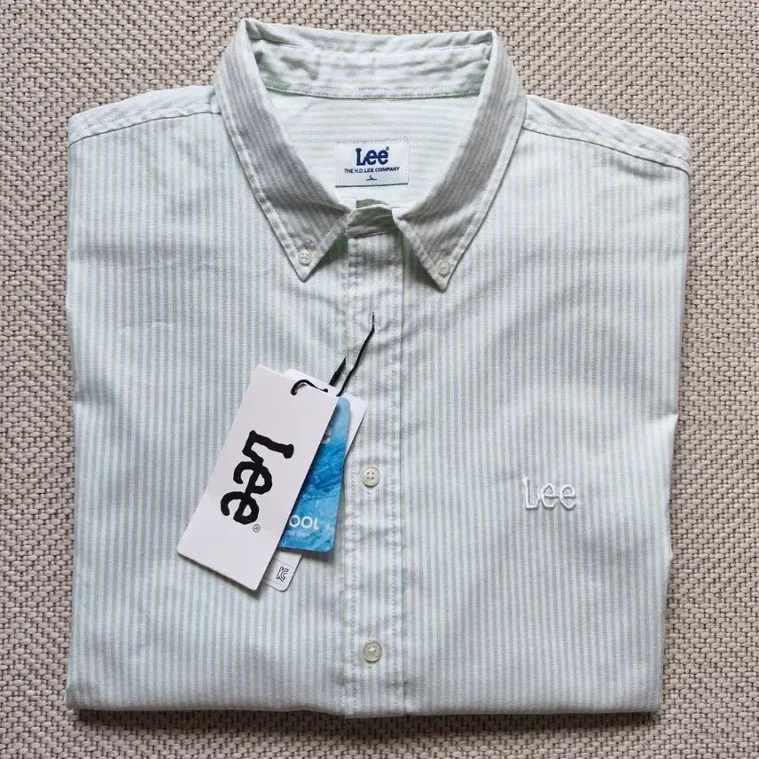 [BUNJANG] Lee Oxford Oversized Short Sleeve Shirt L / LEE 리 옥스포드 오버핏 반팔셔츠 L 새상품
