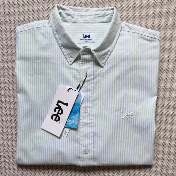 [BUNJANG] Lee Oxford Oversized Short Sleeve Shirt L / LEE 리 옥스포드 오버핏 반팔셔츠 L 새상품
