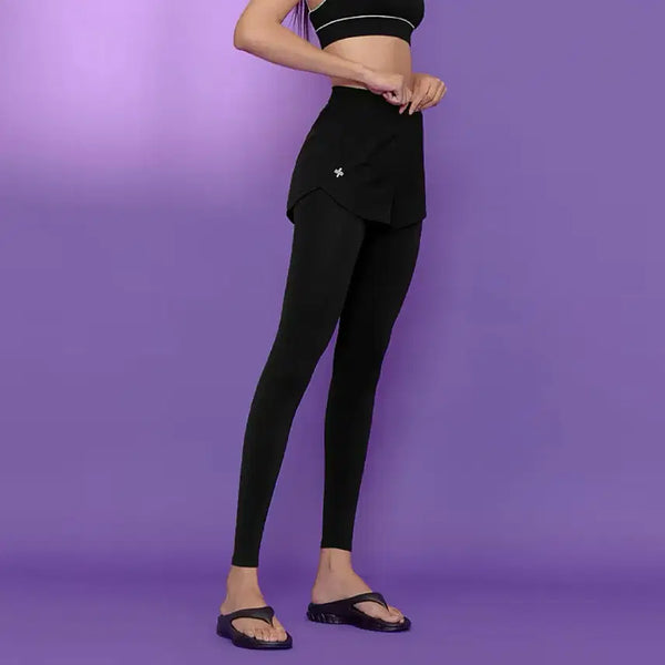 [BUNJANG] XEXYMIX Black Label Signature Life 2-in-1 Leggings / 젝시믹스 블랙라벨 시그니처 라이프 투인원 레깅스