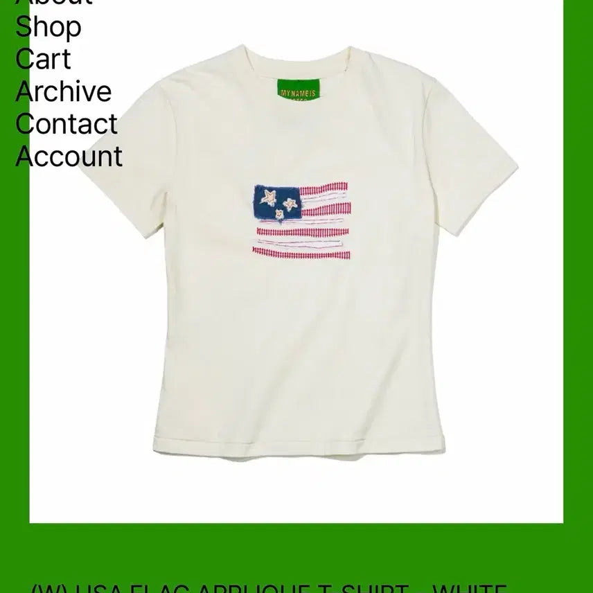[BUNJANG] My Name Is Peter Half Sleeve T-shirt / 마이네임이즈피터 반팔