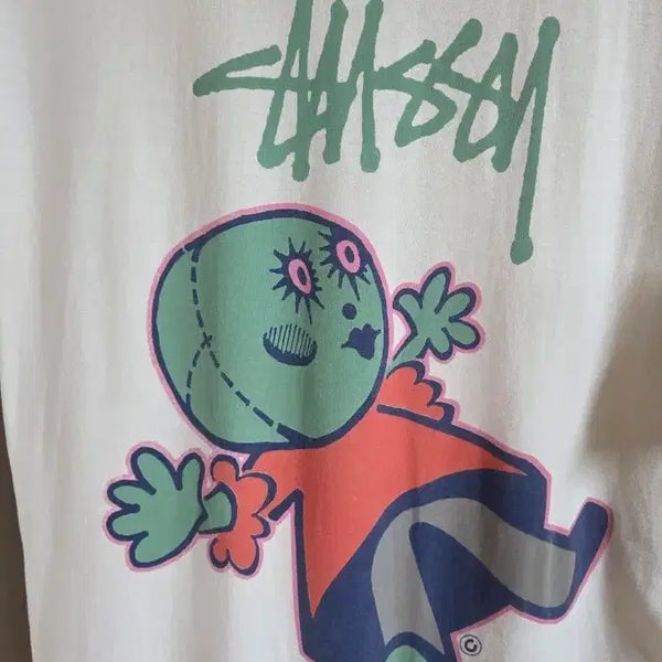[BUNJANG] Stussy Pigment Dyed Dolly T-Shirt White / 스투시 피그먼트 돌리 반팔 화이트