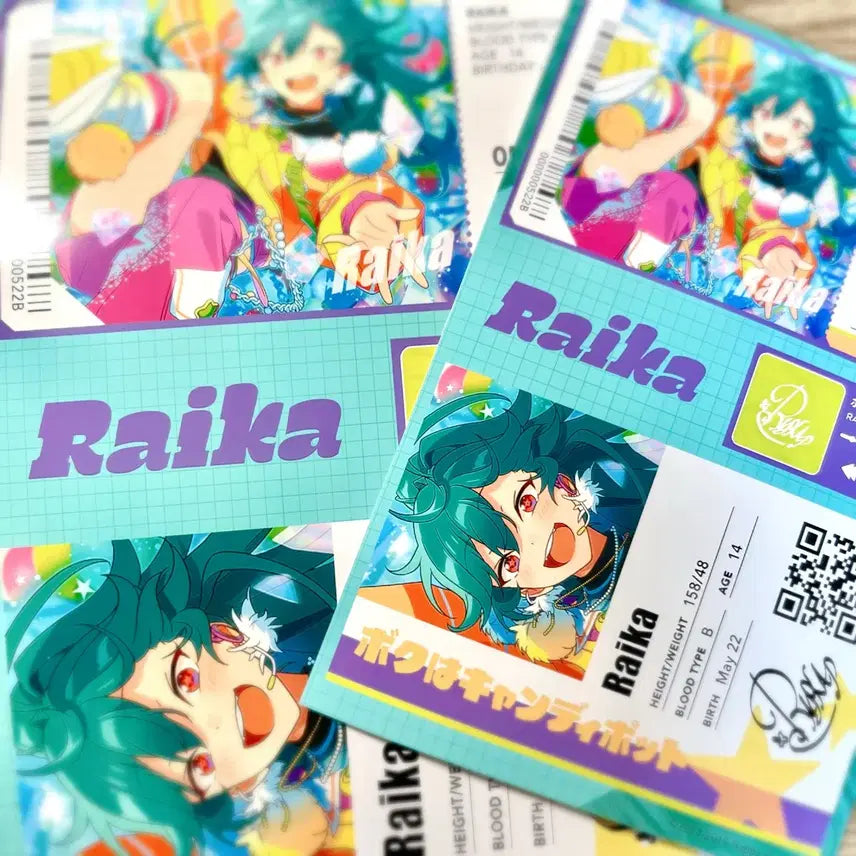 [BUNJANG] Ensemble Stars! Rika Hojo Netprint Seal 2L L Bright Me Up Bundle Set / 일괄) 앙스타 호죠 라이카 넷프린트 씰 2L L 브라이트미업