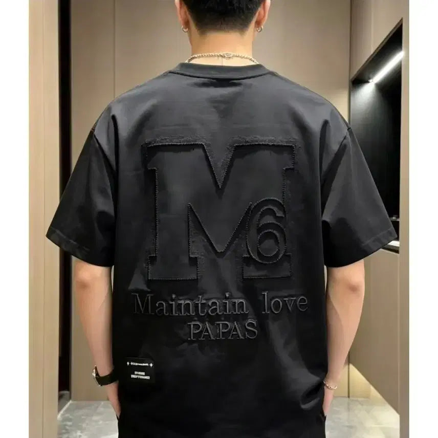 [BUNJANG] M6 Logo T-Shirt / 블랙 M6 티셔츠