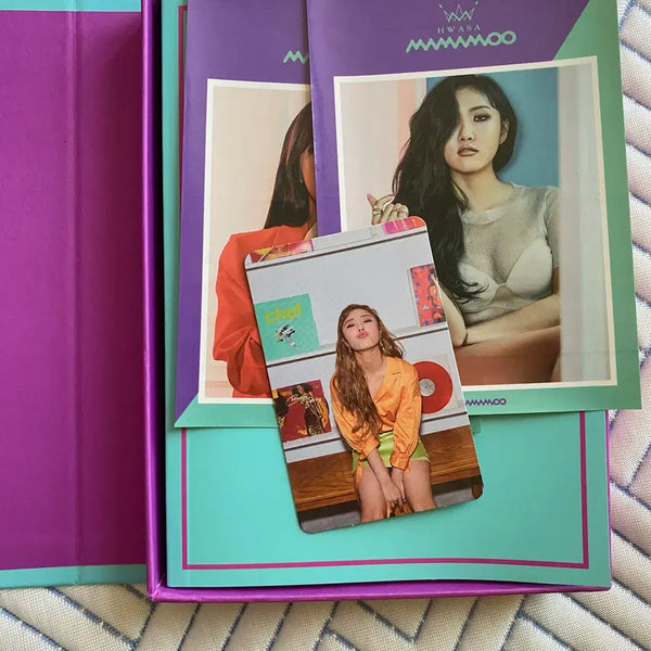 [BUNJANG] MAMAMOO Hwasa Moonbyul Wheein Stickers Photobook Set / 마마무 휘인 포카 문별 화사 스티커 나로말 앨범 포토북 (시디 x)