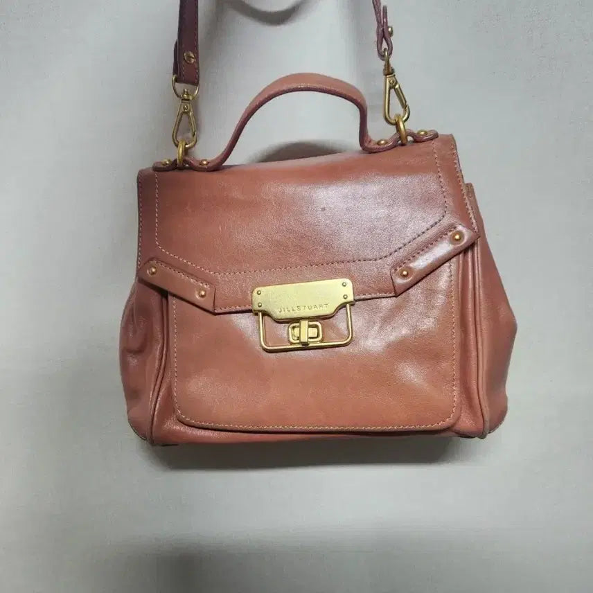 [BUNJANG] JILLSTUART Women's Leather Tote Bag / 질스튜어트 여성 가죽 토트백 인디핑크