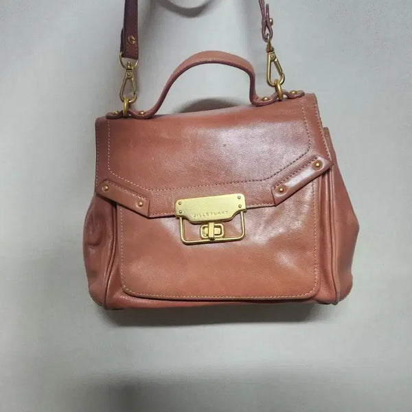 [BUNJANG] JILLSTUART Women's Leather Tote Bag / 질스튜어트 여성 가죽 토트백 인디핑크