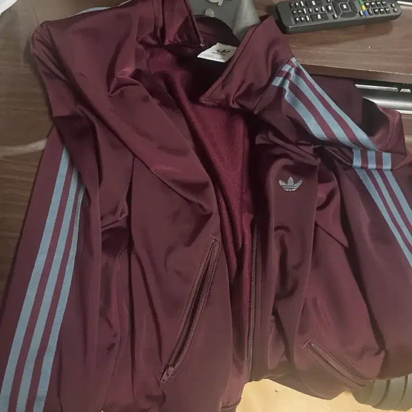 [BUNJANG] Adidas BB Track Top Burgundy / S) 아디다스 bb 트랙탑 버건디