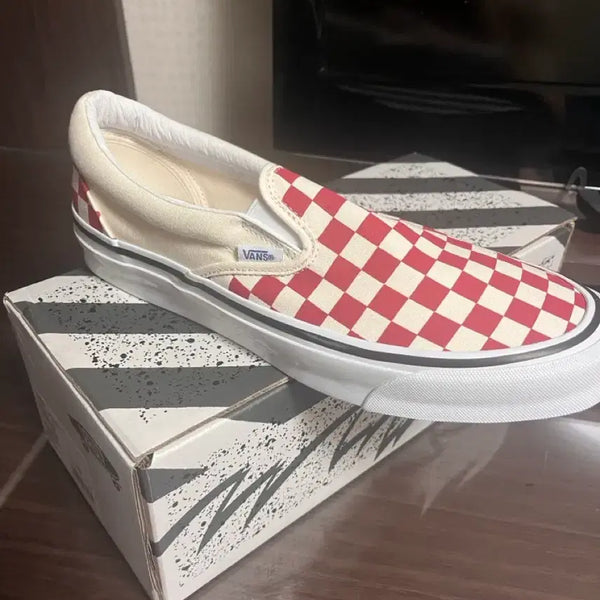 [BUNJANG] Vans Vault Checkerboard Red 280mm / 반스 볼트 체커보드 레드 280