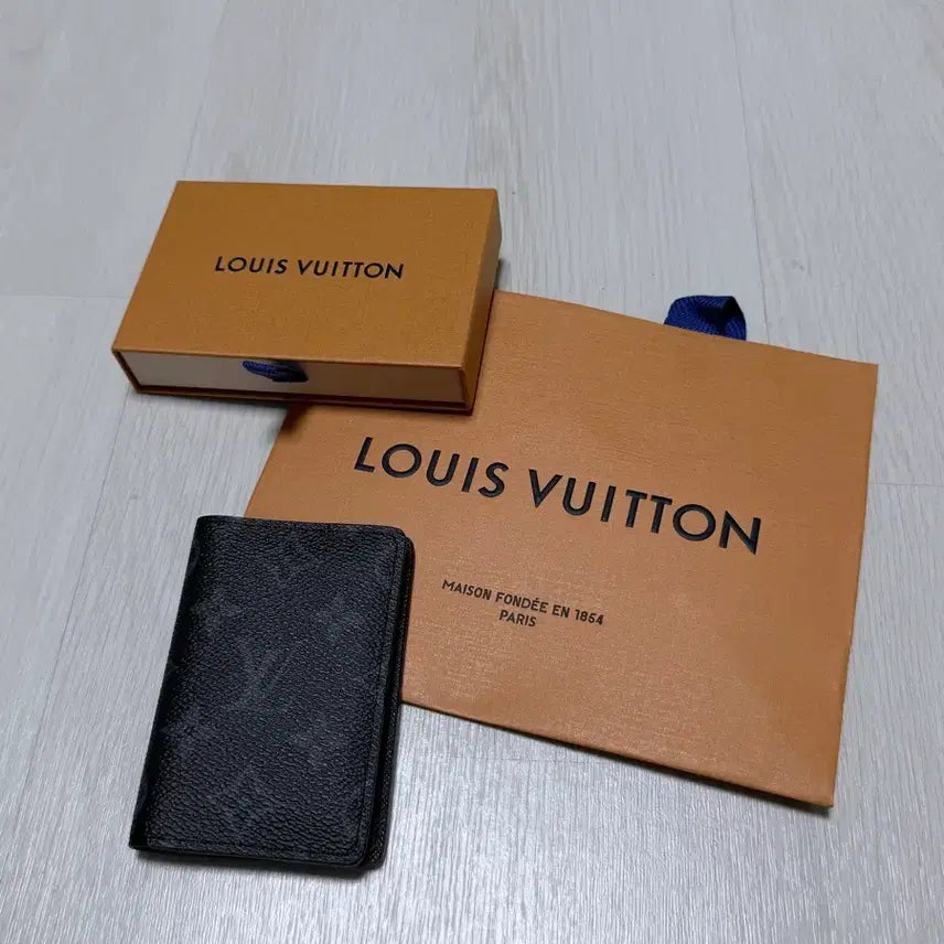 [BUNJANG] Louis Vuitton Monogram Eclipse Pocket Organizer Card Holder / 루이비통 포켓 오거나이저 모노그램 이클립스 카드지갑