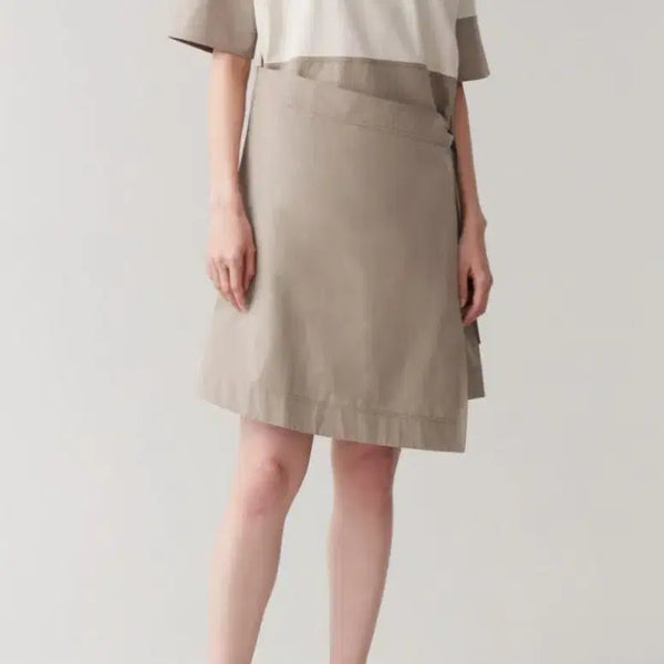 [BUNJANG] COS Contrast Wrap Dress / COS 코스 콘트라스트 랩원피스