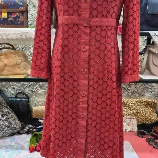 [BUNJANG] Tabasa 100% Cotton Punching Dress / TABASA 면100% 고급 펀칭 원피스(55)