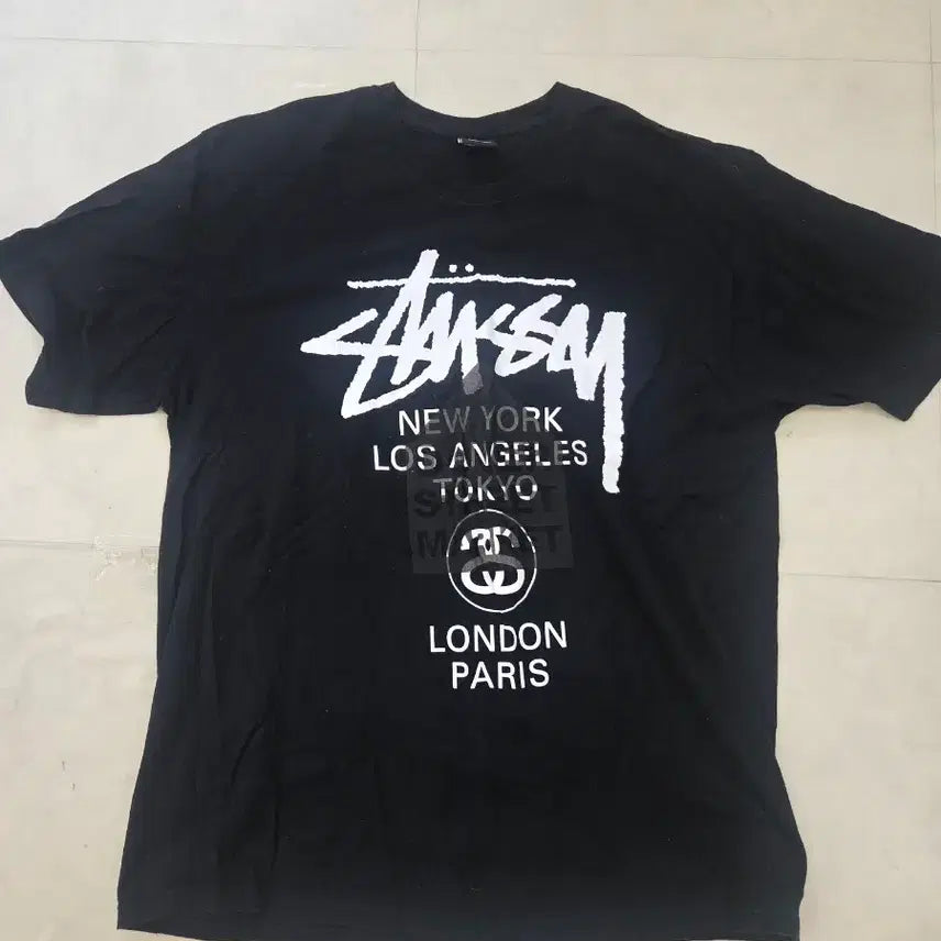 [BUNJANG] Stussy Dover Street Market Collaboration T-Shirt / 스투시 도버스트릿마켓
