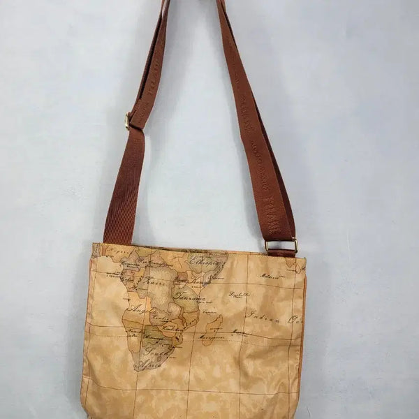 [BUNJANG] Prima Classe World Map Crossbody Bag / (정품)프리마클라쎄 세계지도 크로스백
