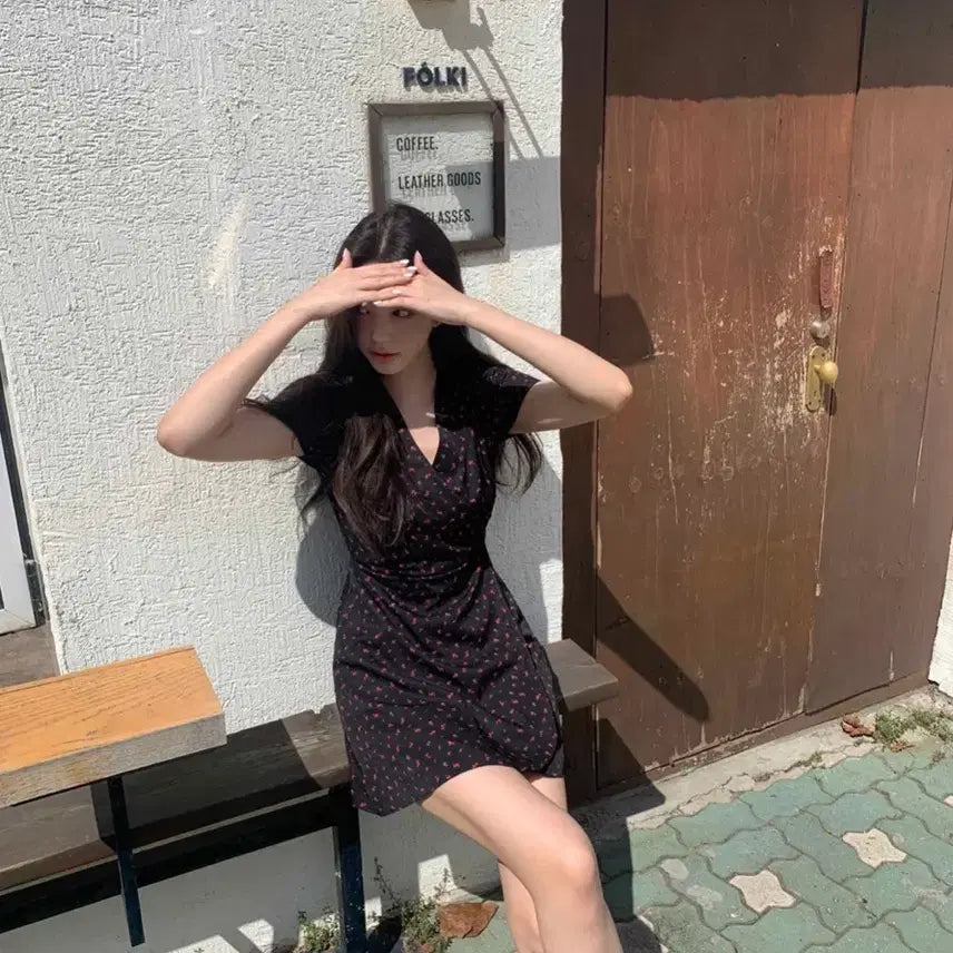 [BUNJANG] JeniO Ruby Mini Dress Black S / 제니오 루비 미니 원피스 블랙 s 9월까지만 판매