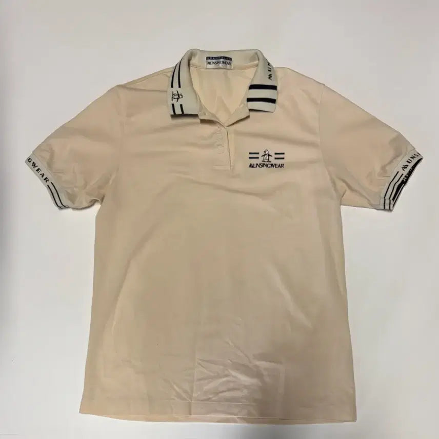 [BUNJANG] Munsingwear Penguin Collar Short Sleeve Polo T-Shirt M-L / 먼싱웨어 골프 펭귄 카라 귀여운 반팔 카라 티셔츠 M ~ L