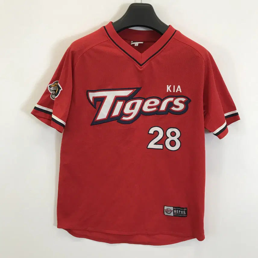 [BUNJANG] Nepos Kia Tigers Yoon Suk-min Player Issue Baseball Jersey (Size 90) / 네포스 기아타이거즈 윤석민 마킹 유니폼 [90]