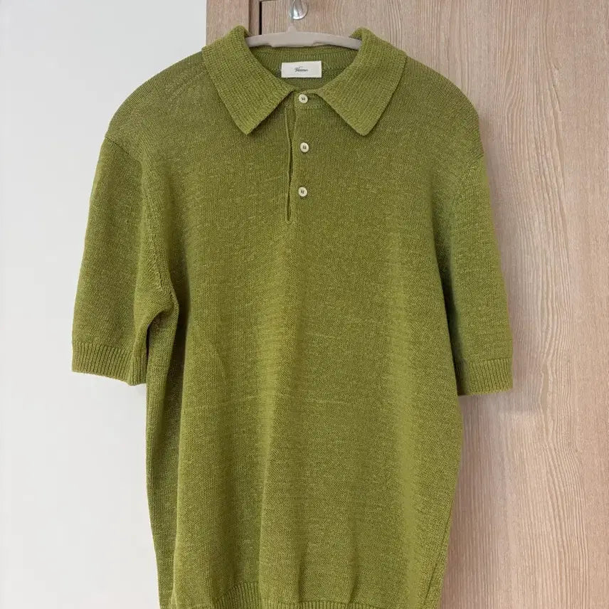 [BUNJANG] Vernoe Collar Short Sleeve Knit XL / 베르노 카라 반팔 니트 판매합니다.