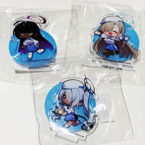 [BUNJANG] Blue Archive Memorial Mini Acrylic Standee Set (Asuna, Karin, Iori, Wakamo) / 블루아카이브 카페 메모리얼 미니 아크릴스탠드 아스나+카린+이오리+와카모
