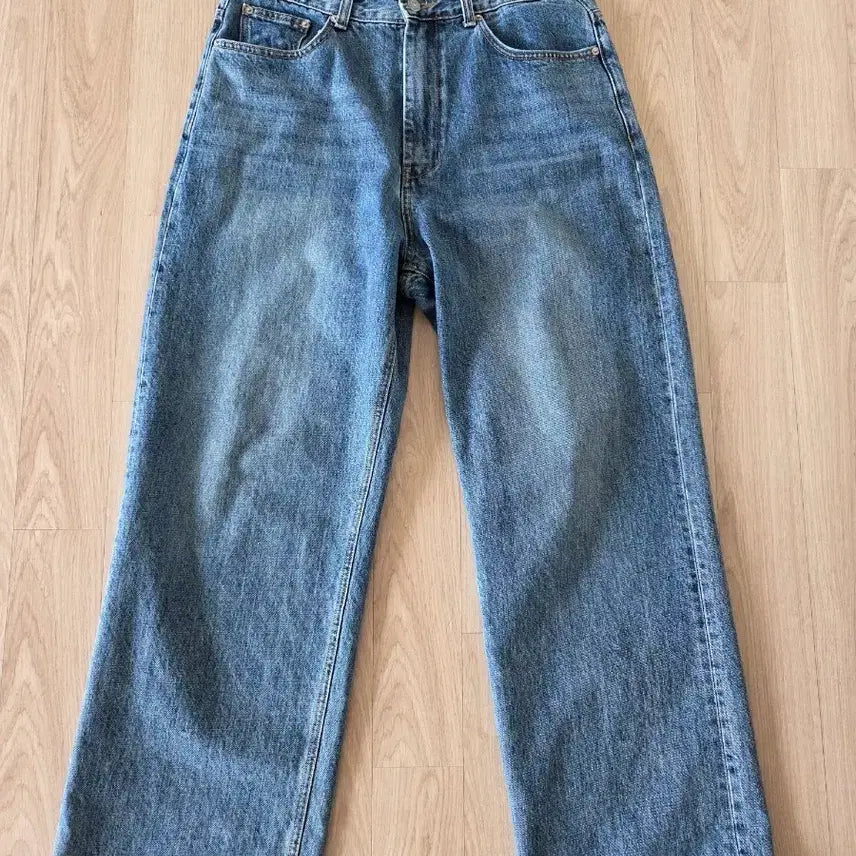 [BUNJANG] L Youth Wide Medium Blue Jeans / [L] 유스 와이드 미디엄블루