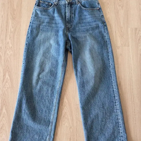 [BUNJANG] L Youth Wide Medium Blue Jeans / [L] 유스 와이드 미디엄블루