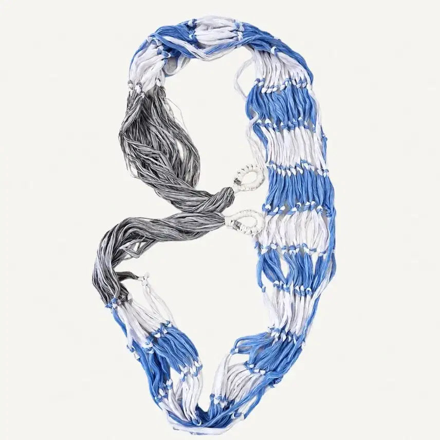 [BUNJANG] Large Hammock Chair - Blue/White / 새상품 해먹의자 그네해먹 해먹체어