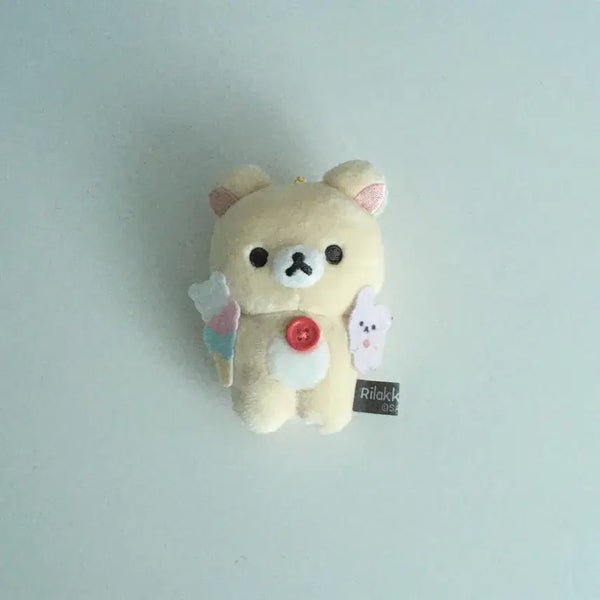 [BUNJANG] San-X Rilakkuma Favorite Things Keychain Plush / 산엑스 코리락쿠마 좋아하는것들 키링 인형