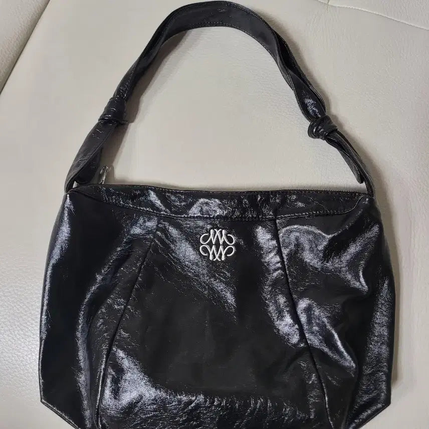 [BUNJANG] NICK&NICOLE Square Shoulder Bag Black / 닉앤니콜 스퀘어 숄더백 블랙 크로스백 가방