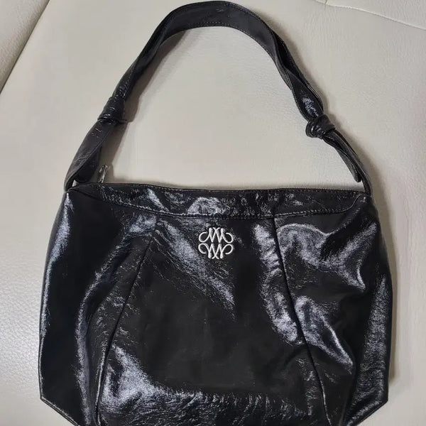 [BUNJANG] NICK&NICOLE Square Shoulder Bag Black / 닉앤니콜 스퀘어 숄더백 블랙 크로스백 가방